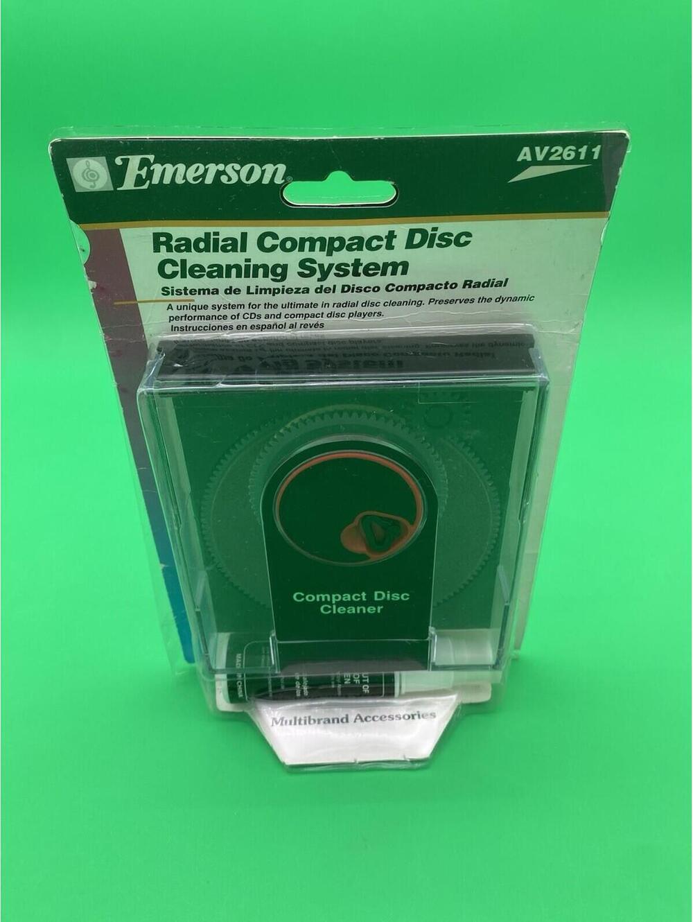 Emerson Radial CD Cleaning System Kit - Sealed - Model #AV2611